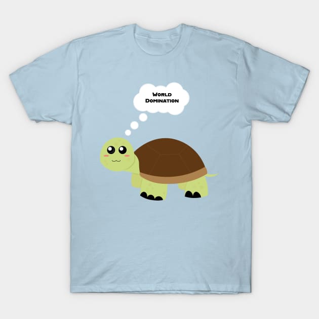 World Domination Tortoise T-Shirt by Eliza-Grace